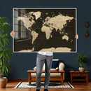 World Map Canvas Print – Framed World Map Wall Art for