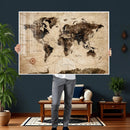 World Map Wall Art Canvas Print by MyGreatCanvas | Canvas Wall Art Prints | Photo Prints & Wall Decor