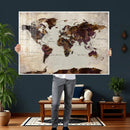 World Map Canvas Triptych – Colorful Global Wall Art for by MyGreatCanvas | Canvas Wall Art Prints | Photo Prints & Wall Decor