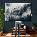 Foggy Mountain Forest Canvas Print, Misty Pine Trees Nature by MyGreatCanvas | Canvas Wall Art Prints | Photo Prints & Wall Decor