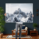 Snowy Mountain Range Canvas Print, Alpine Peaks Landscape by MyGreatCanvas | Canvas Wall Art Prints | Photo Prints & Wall Decor