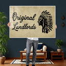 Original Landlords Wall Art Canvas Print, Native American by MyGreatCanvas | Canvas Wall Art Prints | Photo Prints & Wall Decor