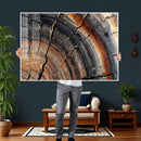 Abstract Tree Ring Wall Art Print – Natural Rustic Wood by MyGreatCanvas | Canvas Wall Art Prints | Photo Prints & Wall Decor