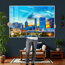 Atlanta Skyline Wall Art Canvas Print, Atlanta Downtown by MyGreatCanvas | Canvas Wall Art Prints | Photo Prints & Wall Decor