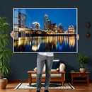 Austin Skyline Wall Art Canvas Print, Austin Downtown Night by MyGreatCanvas | Canvas Wall Art Prints | Photo Prints & Wall Decor
