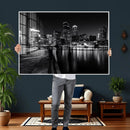 Boston Wall Art Canvas Print, Boston City Downtown Night by MyGreatCanvas | Canvas Wall Art Prints | Photo Prints & Wall Decor