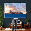 Chicago Wall Art Canvas Print - Chicago City Downtown Night by MyGreatCanvas | Canvas Wall Art Prints | Photo Prints & Wall Decor
