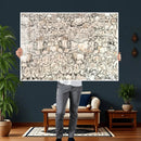 Abstract Bison Wall Art Canvas Print - Abstract Longhorn by MyGreatCanvas | Canvas Wall Art Prints | Photo Prints & Wall Decor