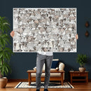 Abstract Texas Cow Wall Art Canvas Print - Farm Longhorn by MyGreatCanvas | Canvas Wall Art Prints | Photo Prints & Wall Decor