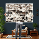 Abstract Texas Longhorn Print - Longhorn Herd Print for by MyGreatCanvas | Canvas Wall Art Prints | Photo Prints & Wall Decor