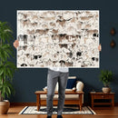 Abstract Texas Cow Canvas Print for Cabin and Western Home by MyGreatCanvas | Canvas Wall Art Prints | Photo Prints & Wall Decor