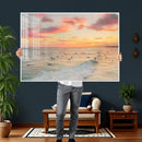 Sunset Beach Wall Art Canvas Print – Soft Coastal by MyGreatCanvas | Canvas Wall Art Prints | Photo Prints & Wall Decor