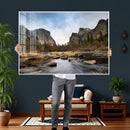 Yosemite Valley Mountain Landscape Wall Art Canvas Print, by MyGreatCanvas | Canvas Wall Art Prints | Photo Prints & Wall Decor