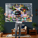 Graffiti Dog Wall Art Decor for Teen Bedroom - Abstract by MyGreatCanvas | Canvas Wall Art Prints | Photo Prints & Wall Decor