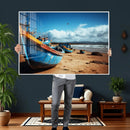 Fishing Boats Wall Art Canvas Print, Coastal Boat Beach by MyGreatCanvas | Canvas Wall Art Prints | Photo Prints & Wall Decor