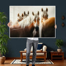 Wild Horse Herd Wall Art Canvas Print, Natural Horse by MyGreatCanvas | Canvas Wall Art Prints | Photo Prints & Wall Decor