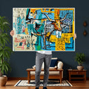 Basquiat Style Bird Bull Graffiti Wall Art Canvas Print, by MyGreatCanvas | Canvas Wall Art Prints | Photo Prints & Wall Decor
