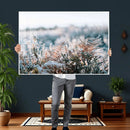 Frosted Fern Wall Art Canvas Print, Soft Winter Botanical by MyGreatCanvas | Canvas Wall Art Prints | Photo Prints & Wall Decor