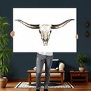 Longhorn Skull Wall Art Canvas Print – Rustic Western by MyGreatCanvas | Canvas Wall Art Prints | Photo Prints & Wall Decor