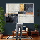 Gold Abstract Wall Art Canvas Print, Modern Luxury Geometric by MyGreatCanvas | Canvas Wall Art Prints | Photo Prints & Wall Decor