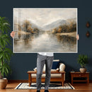 Abstract Landscape Wall Art Canvas Print, Modern Lake by MyGreatCanvas | Canvas Wall Art Prints | Photo Prints & Wall Decor