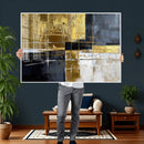 Gold Navy Abstract Wall Art Canvas Print, Modern Luxury by MyGreatCanvas | Canvas Wall Art Prints | Photo Prints & Wall Decor