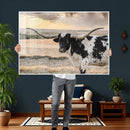 Texas Longhorn Bull Rustic Wall Art Canvas Print by MyGreatCanvas | Canvas Wall Art Prints | Photo Prints & Wall Decor
