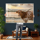 Texas Longhorn Wall Art Canvas Print, Western Ranch Bull by MyGreatCanvas | Canvas Wall Art Prints | Photo Prints & Wall Decor