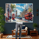 London City Street Wall Art Canvas Print, Big Ben & Red Bus by MyGreatCanvas | Canvas Wall Art Prints | Photo Prints & Wall Decor