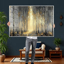 Abstract Birch Forest Wall Art Canvas Print – Modern Gold by MyGreatCanvas | Canvas Wall Art Prints | Photo Prints & Wall Decor