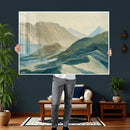 Shemelina Mountain Landscape, Mountains at Dawn Wall Art by MyGreatCanvas | Canvas Wall Art Prints | Photo Prints & Wall Decor