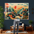 Yayoi Kusama Boho Mountain Landscape Large Wall Art, by MyGreatCanvas | Canvas Wall Art Prints | Photo Prints & Wall Decor