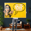 Pop Art Print Bathroom Sign Wall Art Canvas Print — Funny by MyGreatCanvas | Canvas Wall Art Prints | Photo Prints & Wall Decor