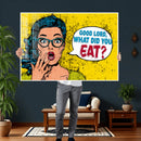 Pop Art Print Bathroom Sign Wall Art Canvas Print — Funny by MyGreatCanvas | Canvas Wall Art Prints | Photo Prints & Wall Decor