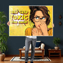 Pop Art Print Bathroom Sign Wall Art Canvas Print — Funny by MyGreatCanvas | Canvas Wall Art Prints | Photo Prints & Wall Decor