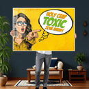 Pop Art Print Bathroom Sign Wall Art Canvas Print — Funny by MyGreatCanvas | Canvas Wall Art Prints | Photo Prints & Wall Decor