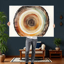 Natural Wood Slice Wall Art Canvas Print, Tree Ring Wall by MyGreatCanvas | Canvas Wall Art Prints | Photo Prints & Wall Decor