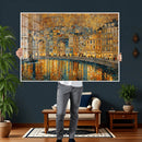 Gustav Klimt Golden Cityscape Wall Art Canvas Print, Framed by MyGreatCanvas | Canvas Wall Art Prints | Photo Prints & Wall Decor
