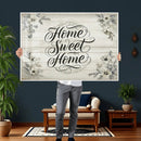 Home Sweet Home Wall Art Canvas Print, Floral Farmhouse by MyGreatCanvas | Canvas Wall Art Prints | Photo Prints & Wall Decor