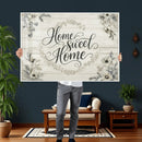 Home Sweet Home Wall Art Canvas Print, Floral Farmhouse by MyGreatCanvas | Canvas Wall Art Prints | Photo Prints & Wall Decor