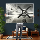 Vintage Airplane Wall Art Canvas Print, Black and White by MyGreatCanvas | Canvas Wall Art Prints | Photo Prints & Wall Decor