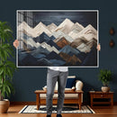 Wood Mountain Wall Art | Mountain Canvas Print Wood Decor | by MyGreatCanvas | Canvas Wall Art Prints | Photo Prints & Wall Decor