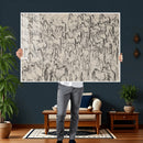 Abstract Horse Sketch Wall Art | Ready to Hang and Framed |