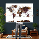 World Map Canvas Print – Detailed Map of the World Wall Art by MyGreatCanvas | Canvas Wall Art Prints | Photo Prints & Wall Decor