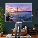 Golden Gate Bridge Wall Art Canvas Print – Framed San by MyGreatCanvas | Canvas Wall Art Prints | Photo Prints & Wall Decor