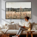 Rustic Field Landscape Wall Art Print, Giclee Canvas Wall