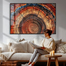 Abstract Tree Ring Art, Colorful Tree Ring Wall Decor, by MyGreatCanvas | Canvas Wall Art Prints | Photo Prints & Wall Decor