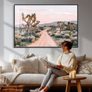 Joshua Tree Park Wall Art Canvas Print – Framed Desert Road by MyGreatCanvas | Canvas Wall Art Prints | Photo Prints & Wall Decor
