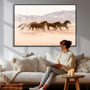 Wild Horse Wall Art Canvas Print – Framed Rustic Western Art by MyGreatCanvas | Canvas Wall Art Prints | Photo Prints & Wall Decor