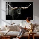 Longhorn Cattle Wall Art Canvas Print – Framed Texas Ranch by MyGreatCanvas | Canvas Wall Art Prints | Photo Prints & Wall Decor